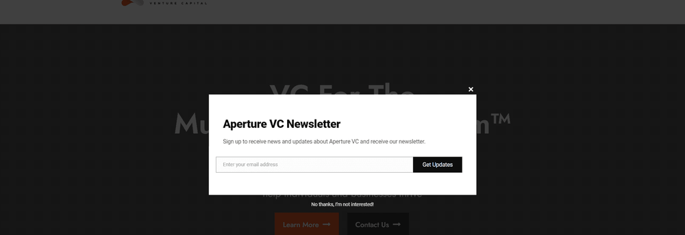Aperture Venture Capital cover