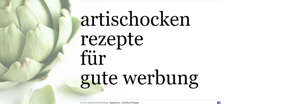 Artischock Advertising cover