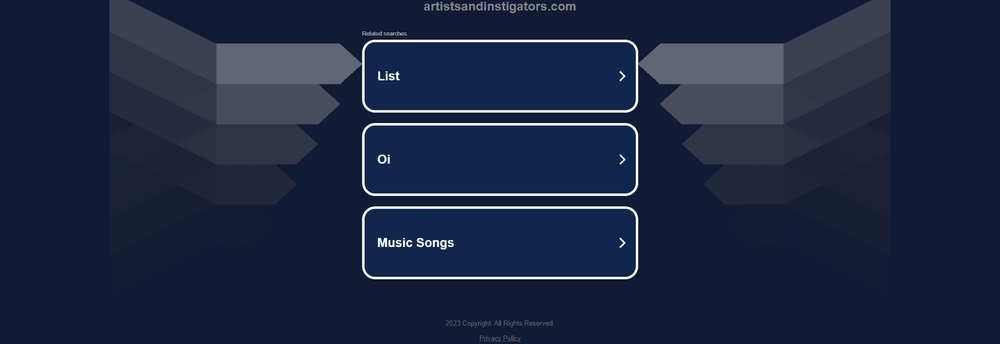 Artists and Instigators cover