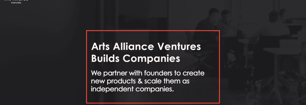 Arts Alliance Ventures cover