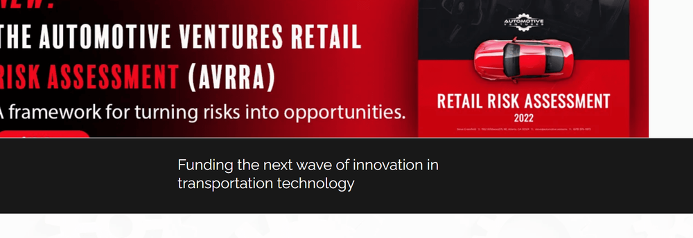Automotive Ventures cover
