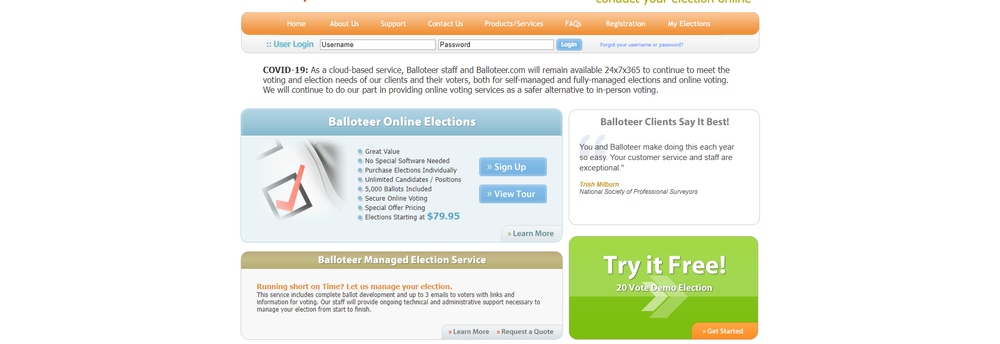 Balloteer cover