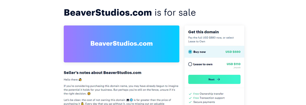 Beaver Studios cover