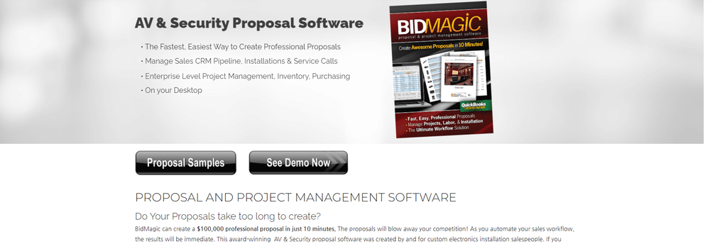 BidMagic Proposal Software cover
