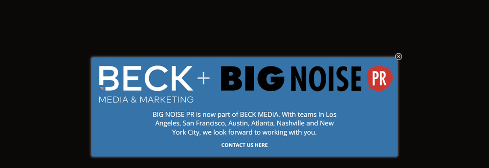 Big Noise PR cover