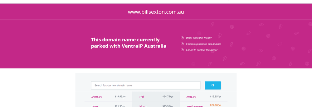 Bill Sexton Accountants cover