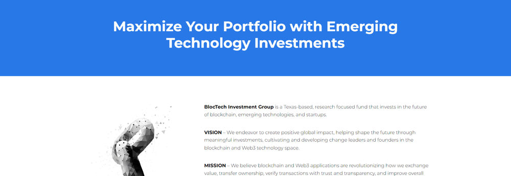 Bloctech Investment Group cover