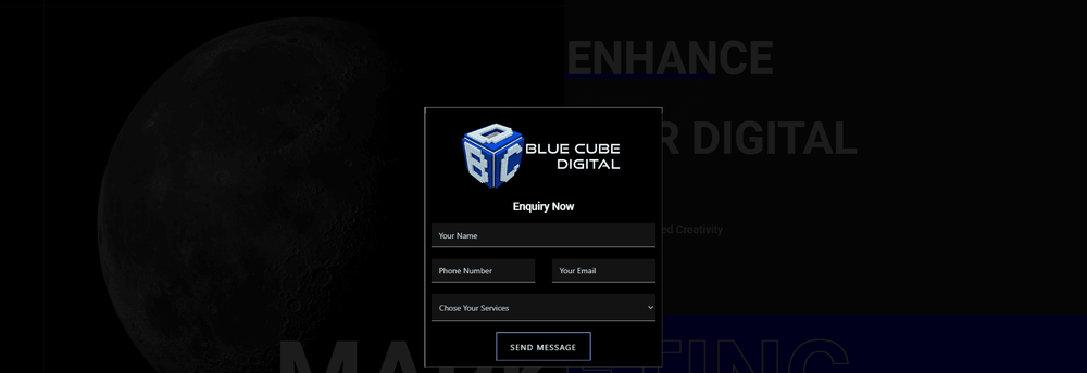 Blue cube Digital cover