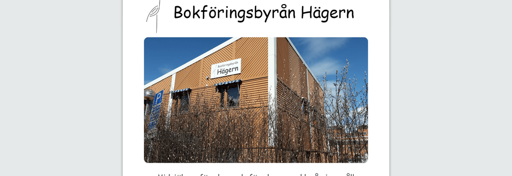 Bokföringsbyrån Hägern AB cover