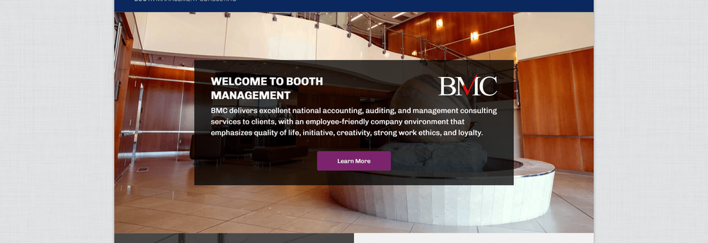 Booth Management Consulting, LLC cover