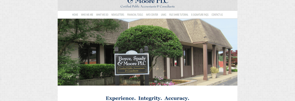 BOYCE, SPADY & MOORE PLC cover