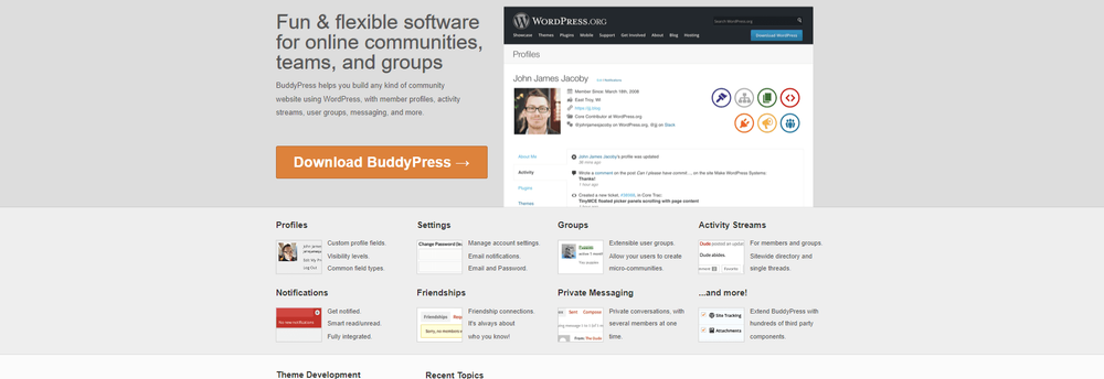 BuddyPress cover