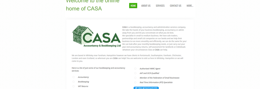 CASA Accountancy & Bookkeeping Ltd cover