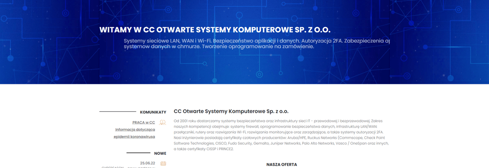 CC Otwarte Systemy Komputerowe Sp. z o.o. cover