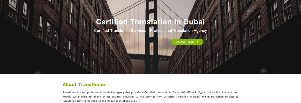 certified translation in Dubai cover