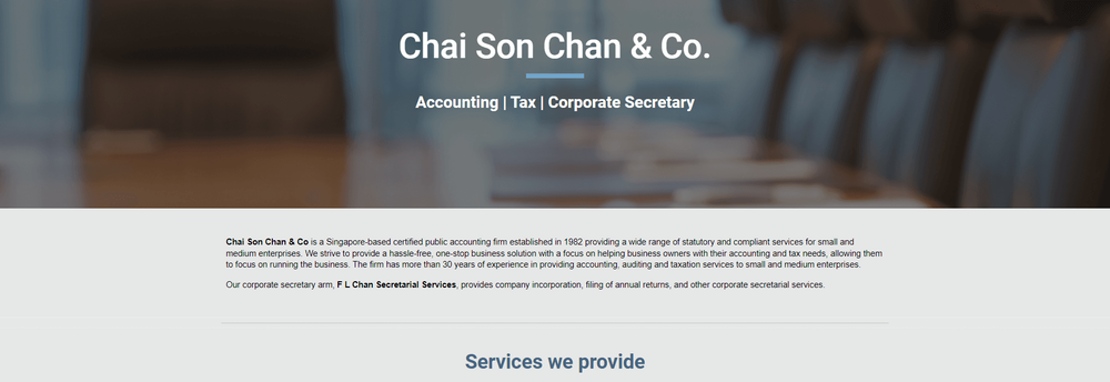 Chai Son Chan & Co cover