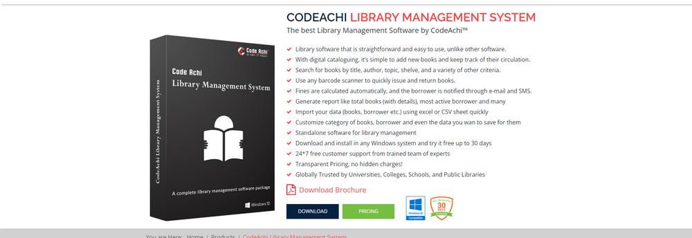 CodeAchi Library Management System cover