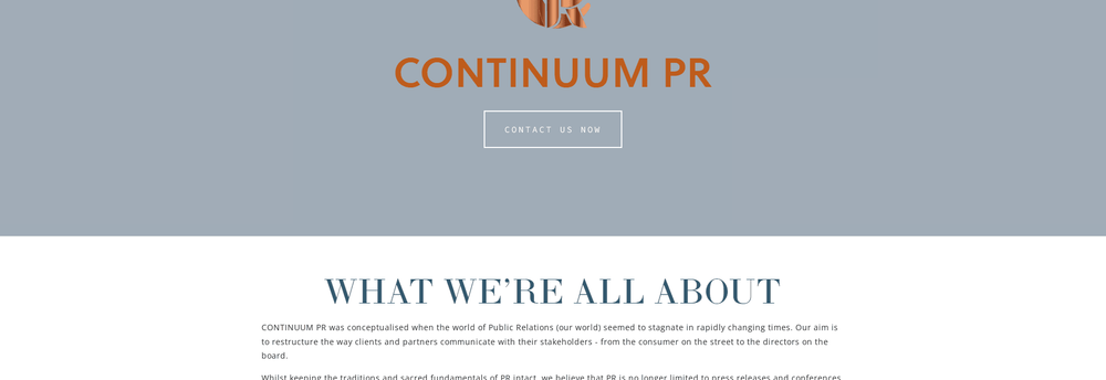 CONTINUUM PR cover