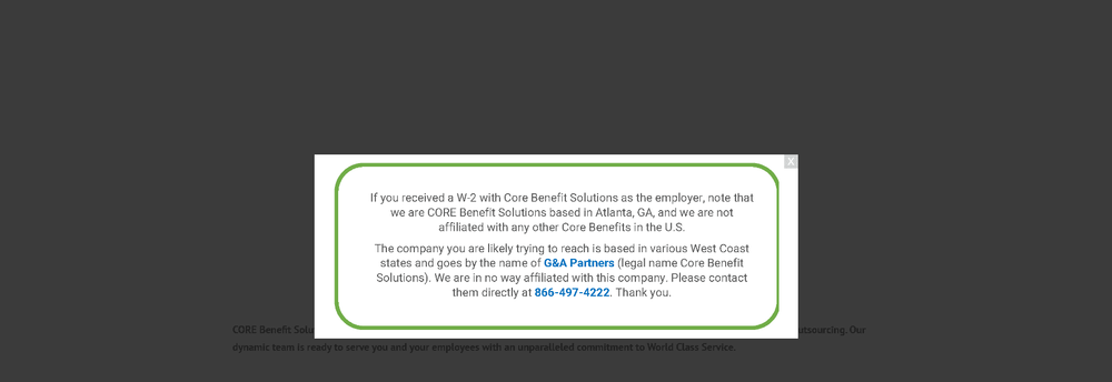 CORE Benefit Solutions cover