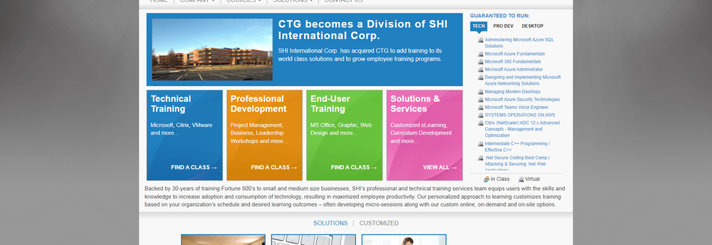 Corporate Training Group cover