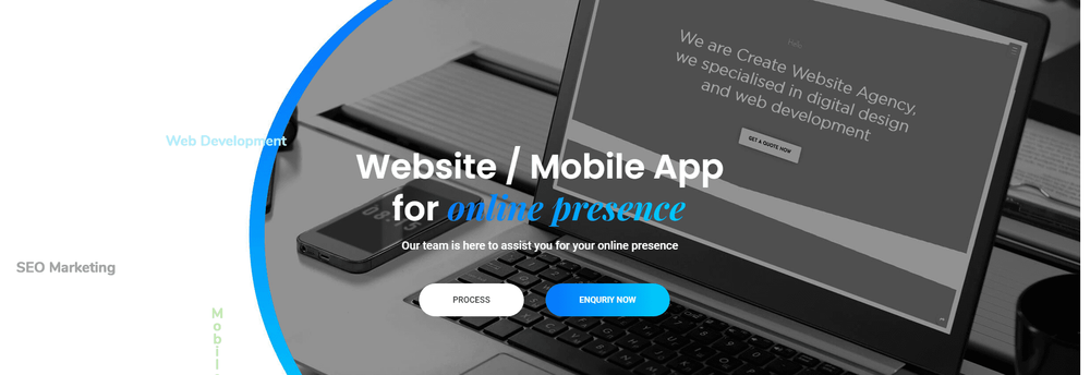 Create Website cover