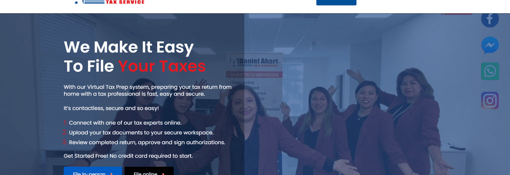 Daniel Ahart Tax Service cover