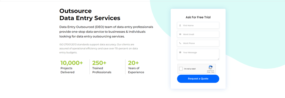 Data Entry Outsourced cover