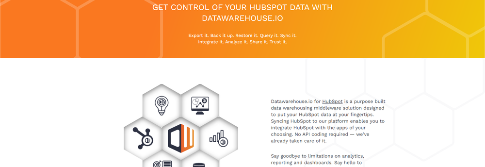 Datawarehouse.io for HubSpot cover
