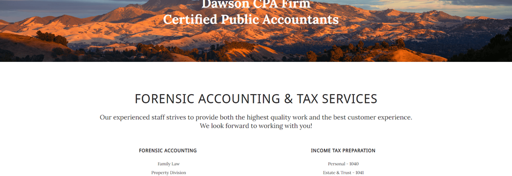 Dawson CPA Firm cover