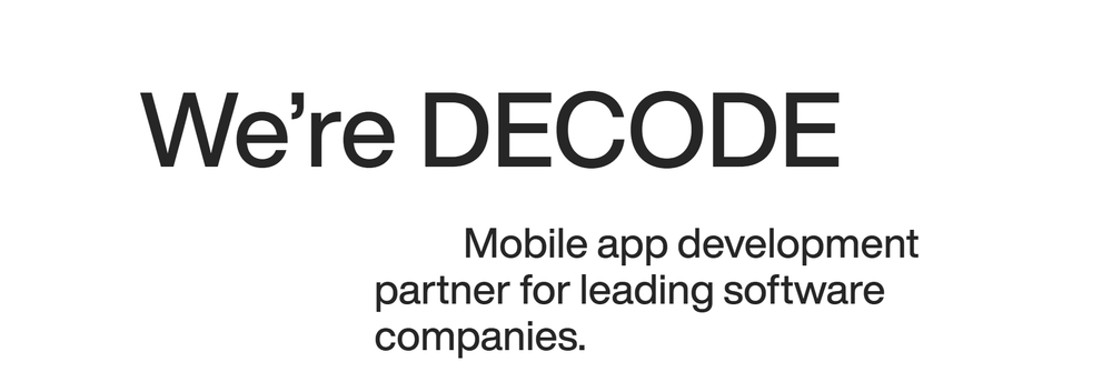 DECODE cover