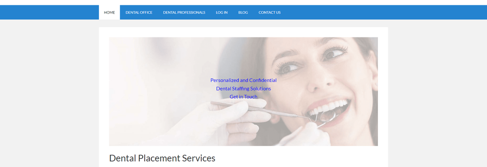 Dental Placement Services cover