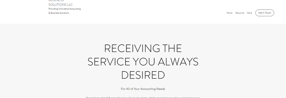 Desired Accounting & Business Solutions LLC cover