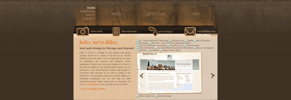 Ditley Web Design cover