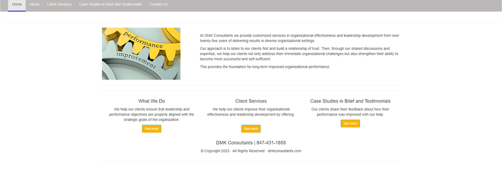 DMK Consultants cover