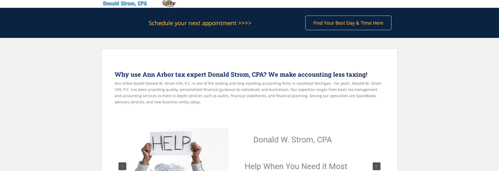 Donald W. Strom, CPA cover
