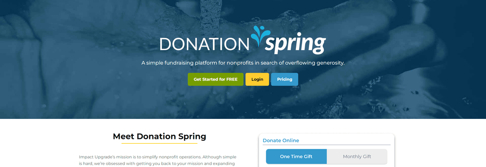 Donation Spring cover