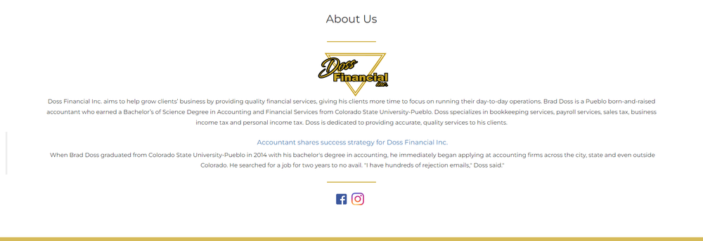 Doss Financial Inc. cover