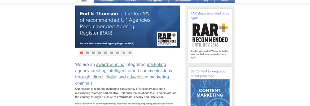 Earl & Thompson Marketing Limited cover