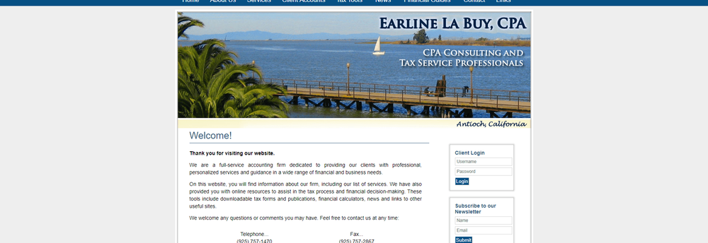 Earline La Buy, CPA cover