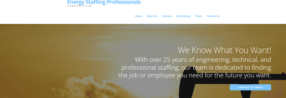 Energy Staffing Professionals cover