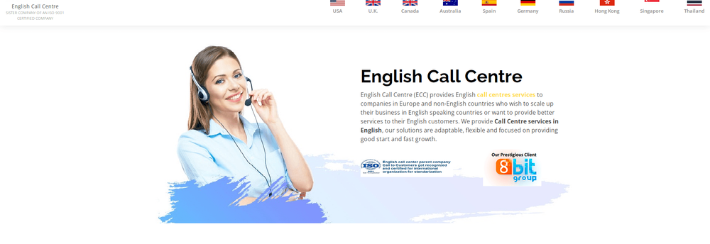 English Call Centre cover
