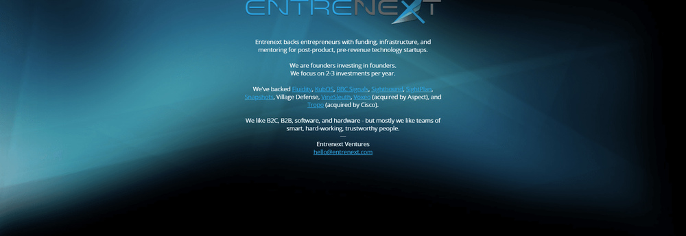 Entrenext Ventures cover