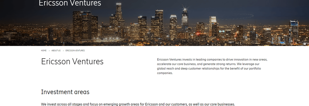 Ericsson Ventures cover
