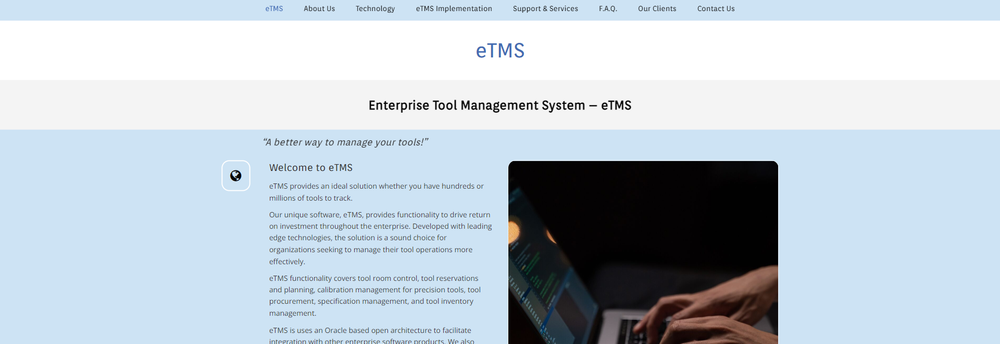 eTMS cover