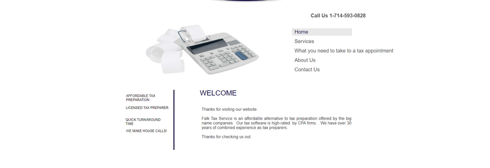 Falk Tax Service cover