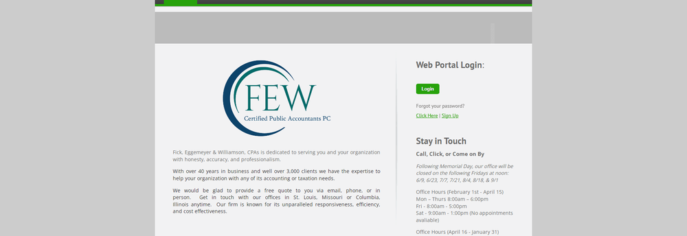 Fick, Eggemeyer & Williamson, CPAs cover