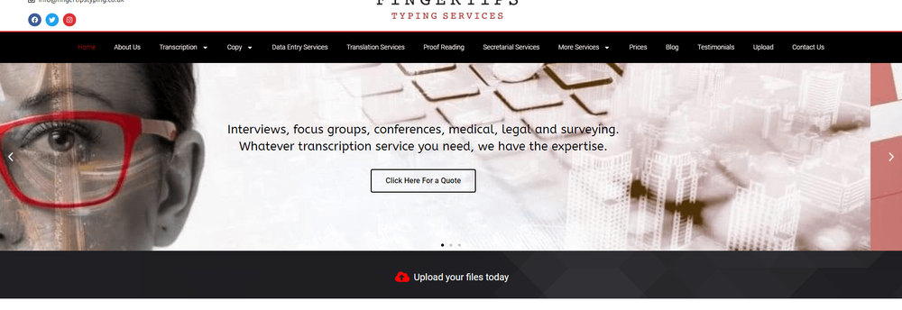 Fingertips Typing Services Limited cover