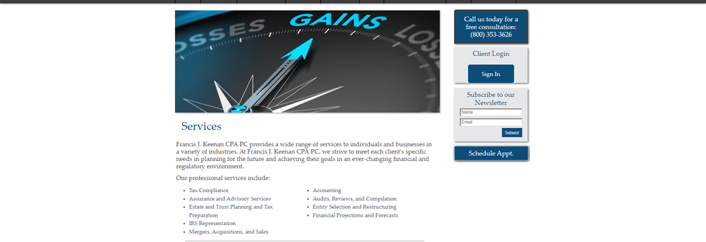 Francis J. Keenan CPA PC cover