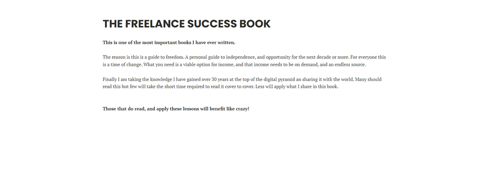 Freelance Success Book cover