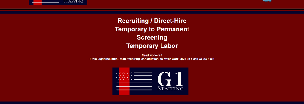 G1 Staffing cover